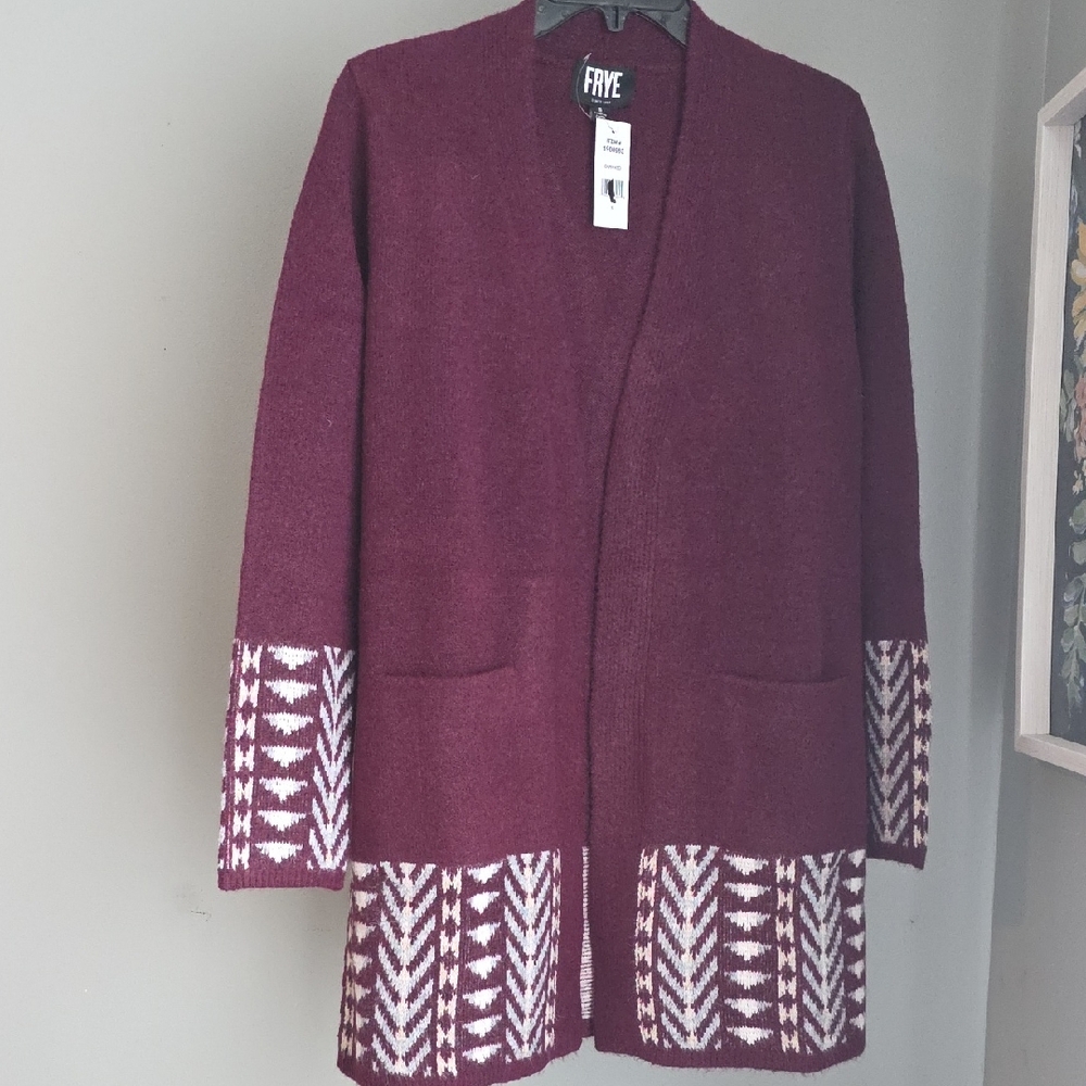 Frye Cardigan Size Small NWT